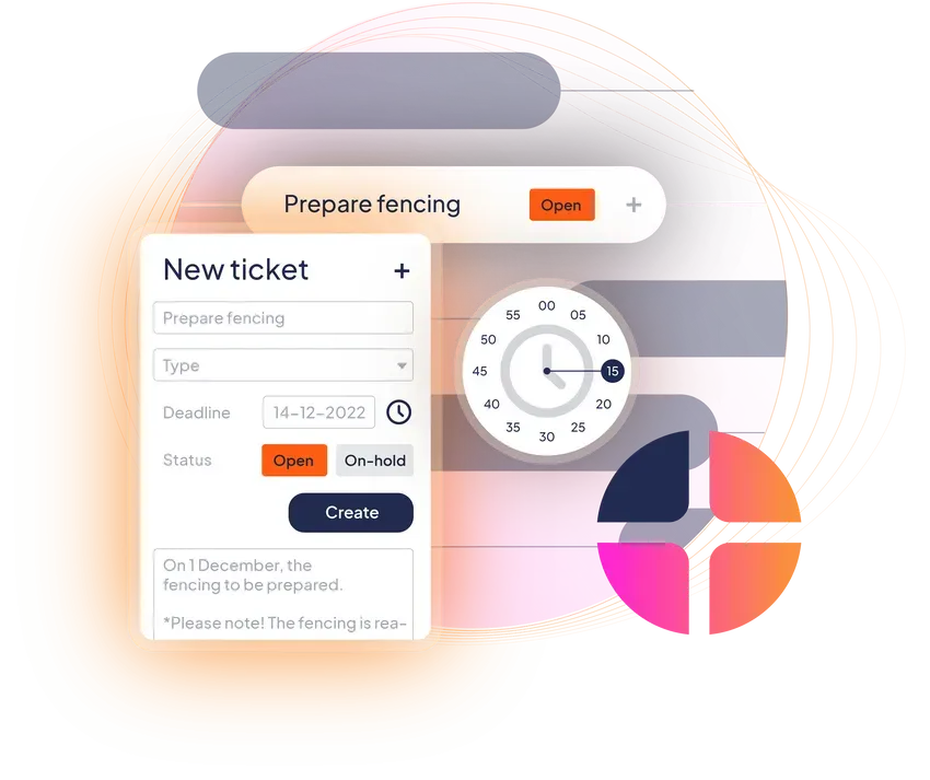 Project-based working with tickets